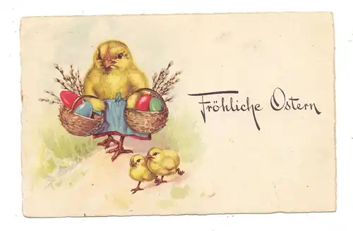 OSTERN - Hühnchen mit Eierkörben, 1931