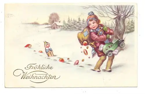 WEIHNACHTEN - Mädchen mit Geschenken im Überfluß, 1942