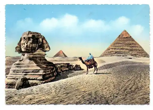 EGYPT - SPHINX, The Great Sphinx & Pyramids
