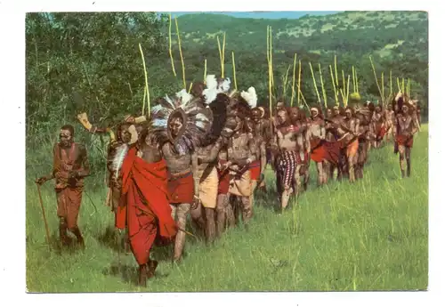 VÖLKERKUNDE / Ethnic - Masai Dancers, Kenia