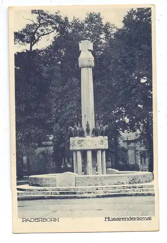 4790 PADERBORN, Husarendenkmal, 1931