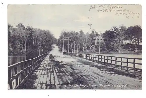 USA - MASSACHUSETTS - LYNN, Floating Bridge, 1906, an das Kabinetts-Postamt Berlin mit Eingangsnummer