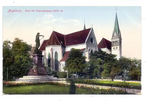8900 AUGSBURG, Dom mit Kriegerdenkmal, Feldpost1916, Lazarett Georgschule