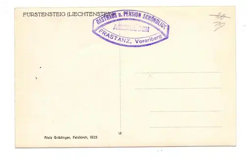 FL 9497 TRIESENBERG - GAFLEI, Fürstensteig, 1925