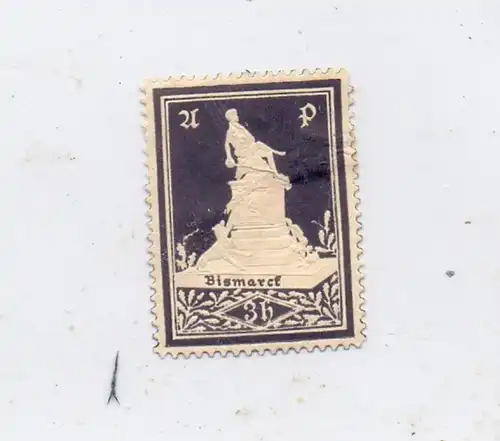BERÜHMTE PERSONEN - BISMARCK, Spendenvignette 3 Heller