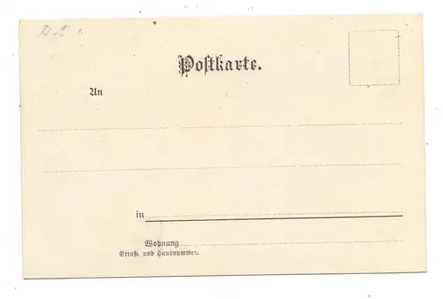 4000 DÜSSELDORF, Gruss aus..., Mondscheinkarte, ca. 1905