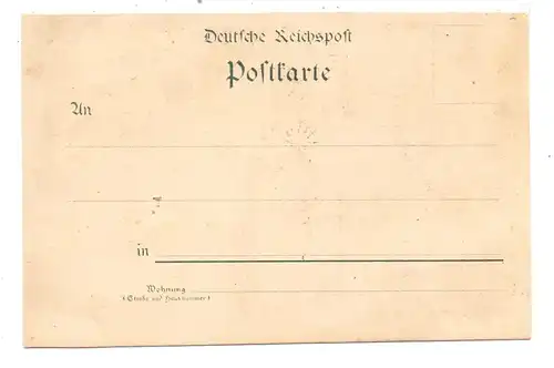 0-9900 AUERBACH / Vogtland, Lithographie Gruss aus, 4 Ansichten