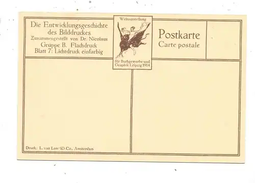 NL - NOORD-HOLLAND - AMSTERDAM, Munttoren, Binnenschiffe, Leipzig Weltausstellung 1914 Buch & Graphik