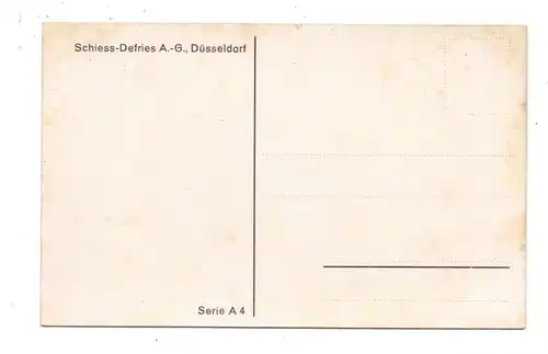 4000 DÜSSELDORF - OBERBILK, Schiess-Defries AG, Großmontagehalle, Künstler-Karte H.Hermanns