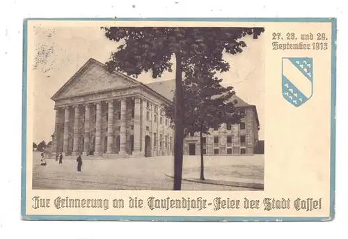 3500 KASSEL, Zur Erinnerung an die 1000 Jahrfeier,  1913, Sonderstempel zum gleichen Anlaß