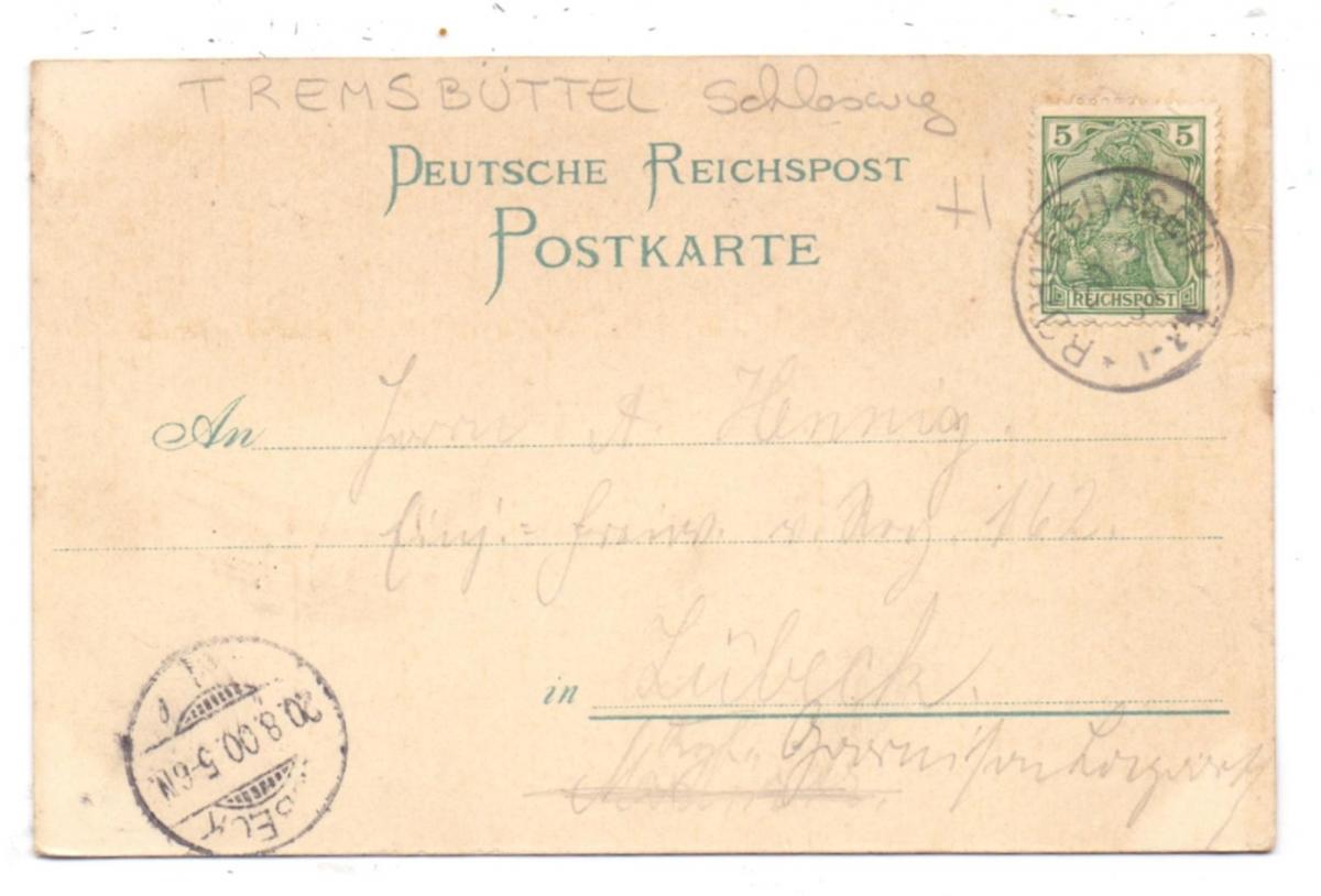 2071 TREMSBÜTTEL - ROLFSHAGEN, Kupfermühle, Künstler-Karte, 1900 Nr