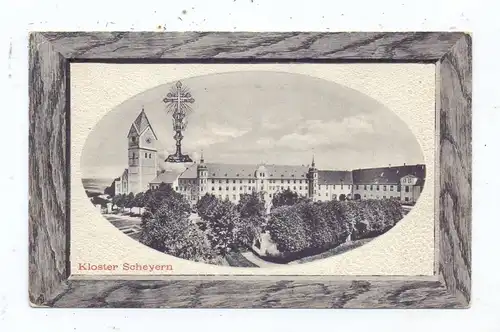 8069 SCHEYERN, Kloster im Passepartoutrahmen, kl. Knick