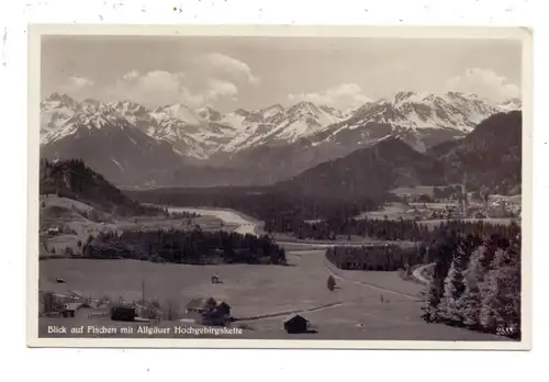 8975 FISCHEN, Panorama und Allgäuer Hochgebirge, 1933