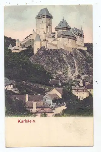 CSR 26718 KARLSTEJN, Burg Karlstein mit Dorf, ca. 1905