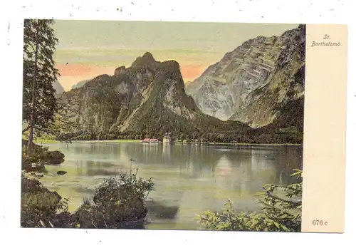 8240 BERCHTESGADEN - Sankt Bartholomä, ca. 1905