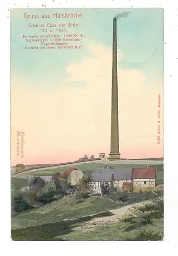 0-9205  HALSBRÜCKE, Gesamtansicht, 1900, handcoloriert