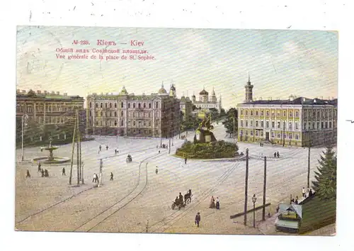 UKRAINE - KIEW, Vue generale de la place de St. Sophie, 1907