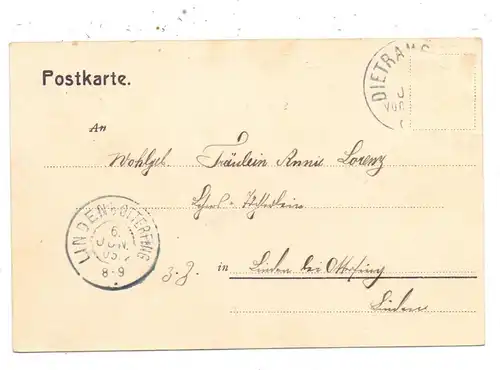 8157 DIETRAMSZELL, Kloster, 1905, Color