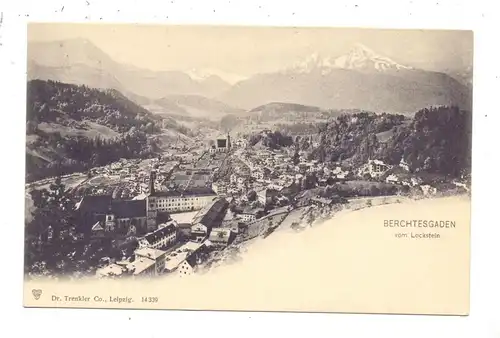8240 BERCHTESGADEN, Blick vom Lockstein, ca. 1905, Trenkler