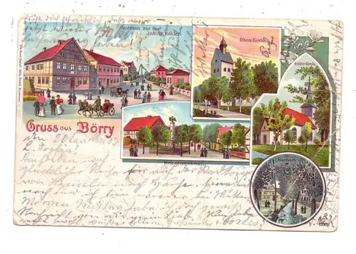 3254 EMMERTHAL - BÖRRY, Lithographie, 1901, div. Mängel