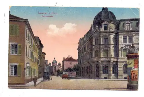 JUDAICA - Synagoge Landau, 1923, kl. Einriss