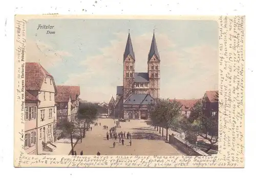 3580 FRITZLAR, Dom mit Vorplatz, 1903