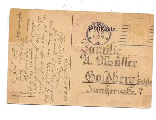 0-9300 ANNABERG - BUCHHOLZ, Alt Annaberg, Künstler-Karte G.Weisbach, 1924