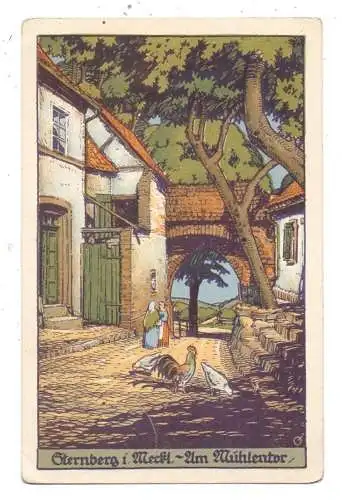 0-2720 STERNBERG, Am Mühlentor, Steindruck