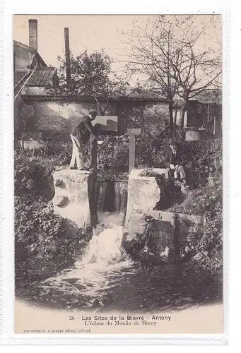 F 92160 ANTONY, l'Ecluse du Moulin de Berny