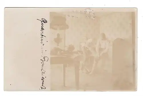 F 88500 BOULAINCOURT, 1.Weltkrieg, Soldaten im Privat-Quartier, Photo-AK