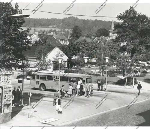5270 GUMMERSBACH - DERSCHLAG, ZOB Zentralomnibusbahnhof, großformatiges Photo 23 x 17 cm, 50er Jahre,  Photo-Kramm