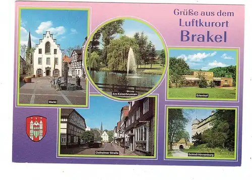 3492 BRAKEL, Mehrbild-AK