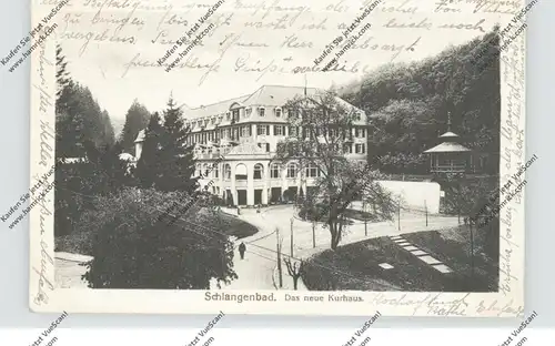 6229 SCHLANGENBAD, Das neue Kurhaus, 1919