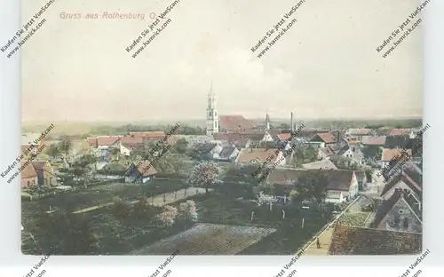 0-8921 ROTHENBURG, Blick auf die Stadt, kl. Druckstelle