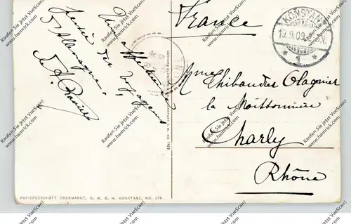 7750 KONSTANZ, Inselhotel, 1909