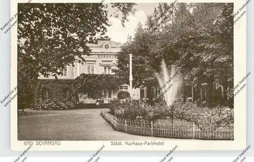 0-8320 BAD SCHANDAU, Städt. Kurhaus - Parkhotel, 1929