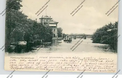 2000 HAMBURG - HARVESTEHUDE, Kanal bei Frauenthal, Knackstedt & Näther, 1900