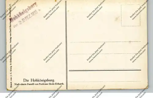 F 67600 ORSCHWILLER / ORSCHWEILER, Hohkönigsburg, Künstler-Karte Bodo Ebhardt