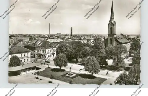 7640 KEHL, Marktplatz, Hotel Adler, Friedenskirche, Denkmal, 1956