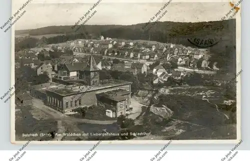 6603 SULZBACH, Am Wäldchen mit Liebergallshaus und Schlachthof, 1932