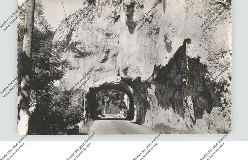 7480 SIGMARINGEN, Strasse Sigmaringen - Stetten, Tunnel, 1952