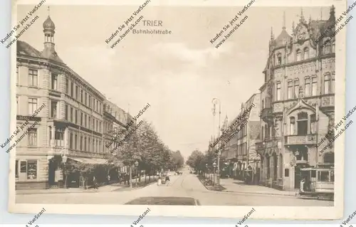 5500 TRIER, Bahnhofstrasse, Strassenbahn / Tram, 1919