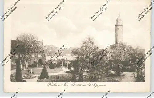 6230 HÖCHST, Partie im Schloßgarten, 1918