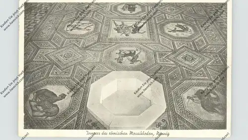 6643 PERL - NENNIG, Inneres des römischen Mosaikbodens, 1936