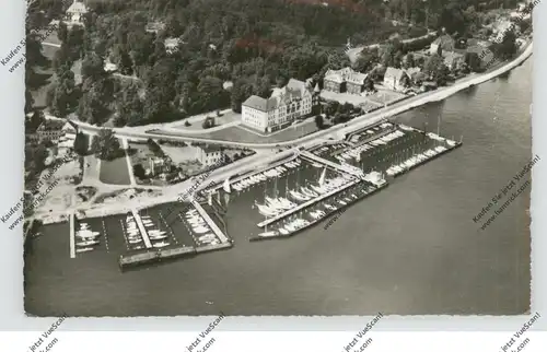 2300 KIEL, Olympiahafen, Luftaufnahme, Nebenstempel 80 Jahre Kieler Woche, 1962