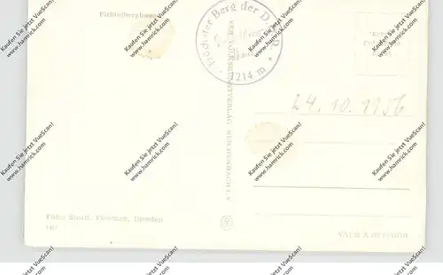 0-9312 OBERWIESENTHAL, Fichtelberghaus, 1955