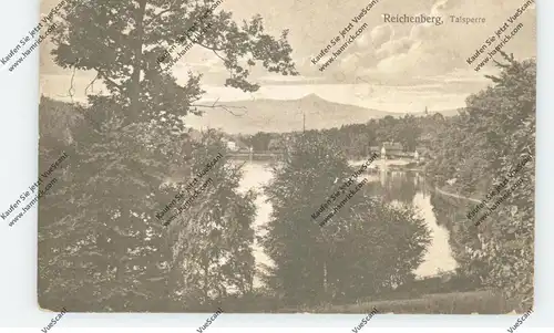 BÖHMEN & MÄHREN - REICHENBERG / LIBEREC, Talsperre, 1943, Feldpost 2. Weltkrieg