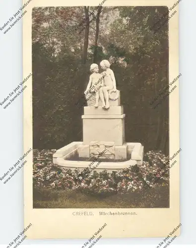 4150 KREFELD, Märchenbrunnen, 1919