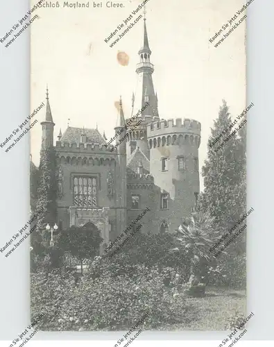 4194 BEDBURG - HAU, Schloß Moyland, 1909, leicht fleckig