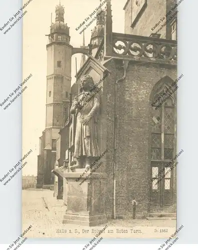 0-4000 HALLE / Saale, ROLAND am Roten Turm, 1908